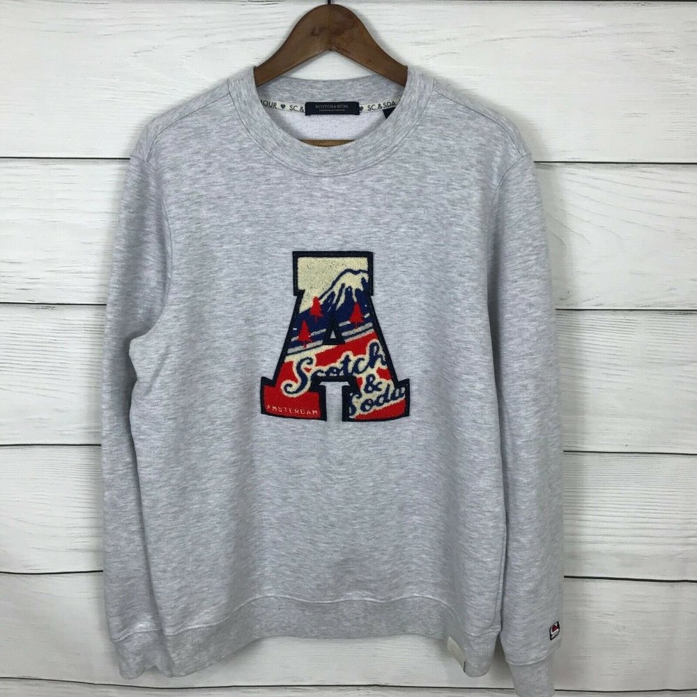 Scotch & Soda Gray Crewneck Sweatshirt Size Large